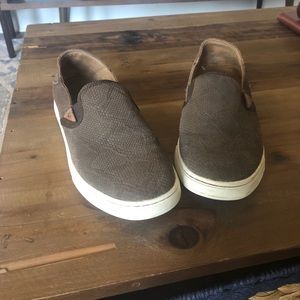 OluKai Slip On Leather Sneakers